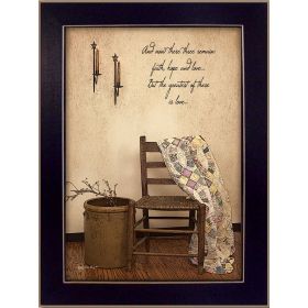 "These Three Remain" By Susan Boyer; Printed Wall Art; Ready To Hang Framed Poster; Black Frame