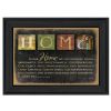 "In Our Home" By Marla Rae; Printed Wall Art; Ready To Hang Framed Poster; Black Frame