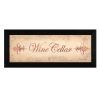 "Wine Cellar" By Becca Barton; Printed Wall Art; Ready To Hang Framed Poster; Black Frame