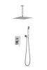 12 Inch Bathroom Rain Shower Combo Set Brushed Nickle