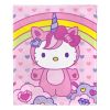 Hello Kitty; Love And Unicorns Aggretsuko Comics Silk Touch Throw Blanket; 50" x 60"