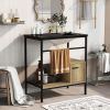 30" Bathroom vanity with Single Sink; Bathroom Storge Cabinet; Metal Frame; Black