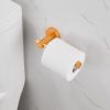 Toilet Paper Holder Brushed Gold Thicken Space Aluminum Toilet Roll Holder for Bathroom; Kitchen; Washroom Wall Mount