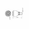 High Pressure Shower Head 3 Inches Anti-clog Fixed Showerhead Chrome with Adjustable Swivel Brass Ball Joint Chrome