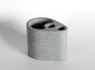 Concrete Bath Accessory Set for Vanity Countertops; Grey Stone Color/Cement Grey Color