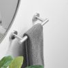 Single Post Wall Mounted Towel Bar Toilet Paper Holder in Brushed Nickel