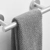Single Post Wall Mounted Towel Bar Toilet Paper Holder in Brushed Nickel