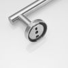 Single Post Wall Mounted Towel Bar Toilet Paper Holder in Brushed Nickel