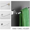 4-Piece Bath Hardware Set with Towel Ring Toilet Paper Holder Towel Hook and 24 in. Towel Bar in Polished Chrome