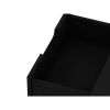 Manhattan Comfort Rockefeller 2.0 Mid-Century- Modern Nightstand with 2-Drawer in Black