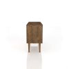 Manhattan Comfort Liberty 42.52" Mid-Century Modern TV Stand with 2 Shelves and 1 Door in Rustic Brown