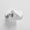 Single Post Toilet Paper Holder Wall Mounted in Brushed Nickel