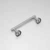 Single Post Wall Mounted Towel Bar Toilet Paper Holder in Brushed Nickel