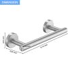 Single Post Wall Mounted Towel Bar Toilet Paper Holder in Brushed Nickel