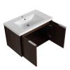 Soft Close Doors Bathroom Vanity With Sink; 30 Inch For Small Bathroom; 30x18-00630CAW(KD-Packing)