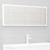 2 Piece Bathroom Furniture Set White Engineered Wood