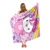 Hello Kitty; Love And Unicorns Aggretsuko Comics Silk Touch Throw Blanket; 50" x 60"