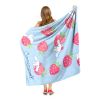 Cinnamoroll; Berry Lovable Aggretsuko Comics Silk Touch Throw Blanket; 50" x 60"