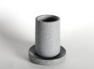 Concrete Bath Accessory Set for Vanity Countertops; Grey Stone Color/Cement Grey Color
