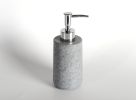 Concrete Bath Accessory Set for Vanity Countertops; Grey Stone Color/Cement Grey Color