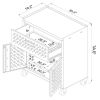 Manhattan Comfort Fortress Textured Metal 31.5" Garage Mobile Cabinet with 1 Full Extension Drawer and 2 Adjustable Shelves in Grey
