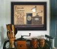 "Friends Gather Here" By Pam Britton; Printed Wall Art; Ready To Hang Framed Poster; Black Frame