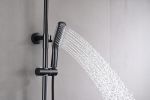 2-Function Thermostatic Rainfall Shower System in Matte Black