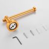 Toilet Paper Holder Brushed Gold Thicken Space Aluminum Toilet Roll Holder for Bathroom; Kitchen; Washroom Wall Mount