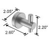 Round Base Wall Hanging Hook with Screws- Gun Grey Hook; 4 Pack; for Entry Shoe Cabinet; Wardrobe Bathroom Bedroom Furniture Hardware