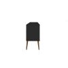 Manhattan Comfort Bradley 62.99 TV Stand Black with 2 Media Shelves and 2 Storage Shelves in Black with Solid Wood Legs