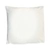 17 x 17 Inch Decorative Square Cotton Accent Throw Pillow with Classic Damask Print; Blue and White
