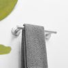 Single Post Wall Mounted Towel Bar Toilet Paper Holder in Brushed Nickel