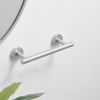 Single Post Wall Mounted Towel Bar Toilet Paper Holder in Brushed Nickel