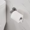 Toilet Paper Holder Gun Grey Thicken Space Aluminum Toilet Roll Holder for Bathroom; Kitchen; Washroom Wall Mount