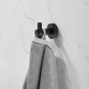 Bathroom Hardware Set; Thicken Space Aluminumm 6 PCS Towel bar Set- Matte Black 24 Inches Wall Mounted
