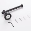 Bathroom Hardware Set; Thicken Space Aluminum 3 PCS Towel bar Set- Matte Black 16-27 Inches Adjustable Bathroom Accessories Set