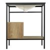 30" Bathroom vanity with Single Sink; Bathroom Storge Cabinet; Metal Frame; Black