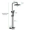 Constant Temperature wall Mounted Shower Combo Set With Shower Head and Hand Shower