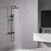 Constant Temperature wall Mounted Shower Combo Set With Shower Head and Hand Shower
