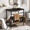 30" Bathroom vanity with Single Sink; Bathroom Storge Cabinet; Metal Frame; Black