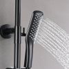 Constant Temperature wall Mounted Shower Combo Set With Shower Head and Hand Shower