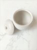 Concrete terrazzo Bath Accessory Set; White Sandstone Color
