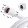 PVC Shower Hose 71 Inches Extra Long Smooth Handheld Shower Hose Flexible Anti-Kink Handheld Shower Head Hose with brass spin inner core White
