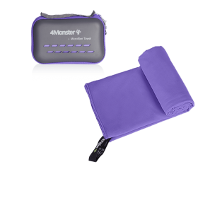 Camping Towels Super Absorbent; Fast Drying Microfiber Travel Towel; Ultra Soft Compact Gym Towel ; Sport Towel (Color: Purple)