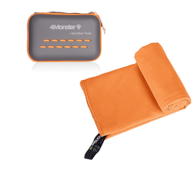 Camping Towels Super Absorbent; Fast Drying Microfiber Travel Towel; Ultra Soft Compact Gym Towel ; Sport Towel (Color: Orange)