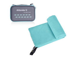Camping Towels Super Absorbent; Fast Drying Microfiber Travel Towel; Ultra Soft Compact Gym Towel ; Sport Towel (Color: Acid blue)