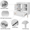30" Bathroom Vanity Base Only;  Solid Wood Frame;  Bathroom Storage Cabinet with Doors and Drawers