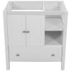 30" Bathroom Vanity Base Only;  Solid Wood Frame;  Bathroom Storage Cabinet with Doors and Drawers