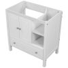30" Bathroom Vanity Base Only;  Solid Wood Frame;  Bathroom Storage Cabinet with Doors and Drawers