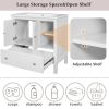 30" Bathroom Vanity Base Only;  Solid Wood Frame;  Bathroom Storage Cabinet with Doors and Drawers